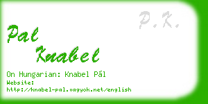 pal knabel business card